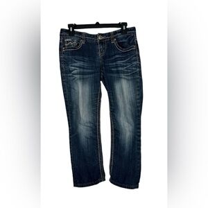 Maurices Dark Blue Capri Jeans